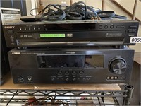 Yamaha Audio/Video receiver and Sony 5 DVD/CD