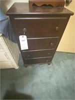small wood lingerie chest