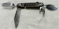 1Colonial Prov USA Knife with Fork/Spoon