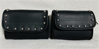 (2) Leather Tool Bags by Barney's for Motorcycle