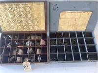 2 metal cases w/ O rings & cotter pins
