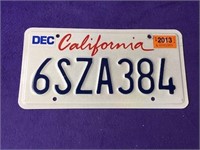 California License Plate 84