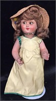 13” Googly Eye Compostion Antique Doll -