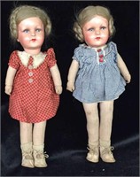 (2)  14” German AH #34 Dolls Theodor Recknagel -