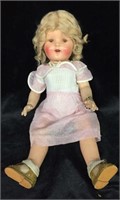 19” Shirley Temple Unmarked Antique Doll