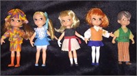 (5) Hasbro Dolly Darlings Dolls