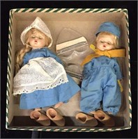 1951 Vogue Ginny Dutch Boy and Girl Doll Set -