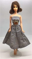 1969 Barbie Doll Twist N Turn Flip Hair Brown -