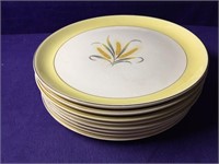8 Plates Alliance China Co. Goldcrest Pattern