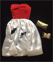 1959 Barbie Outfit #977 Silken Flame Complete -