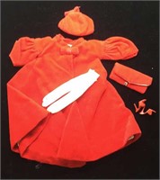 1962 Barbie Outfit #939 Red Flare Complete -