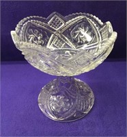 Antique Lg Glass Dish 7x7" see photo 29
