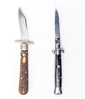 Knife (2) Vintage Switch Blade Knives