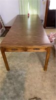 Cabinet/table. Has 6 leaves. Table 9’ long 3’
