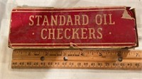 Vintage Standard Oil Checkers , Complete  Set