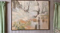 Large Painting by Stephen Kaye 61X49X1.5