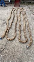 Around 65-70 foot braided 2 1/2 inch rope