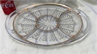 Jeannette Glass- relish plate