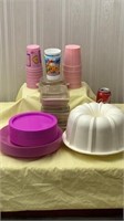 Plates, cups, microwave containers and microwave