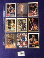 Basketball cards  9 mixed see photo