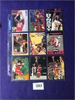 Hakeem Olajuwon basketball cards 9 mixed