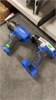 Kobalt air impact gun and battery drill driver