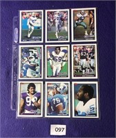 Football cards 9 mixed Topps see photo