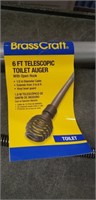 BrassCraft 6 ft telescopic toilet auger with open