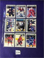 9 cards Pro Hockey Prospects 1992-1993 Photo