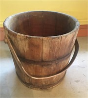 Primitive Wood Bucket Basketville