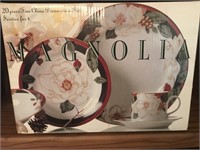 20 pc Magnolia Fine China Set in Original Box New