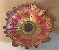 Multi Colored Art Glass Bowl