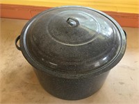 Enamelware Canning Stock Pot w/ Basket & Lid