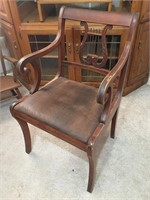 Harp Back Wood Chair