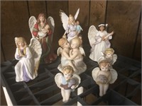 Lot of 8 Homco Angel Figurines