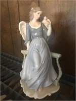 Angel w/ Rose Figurine