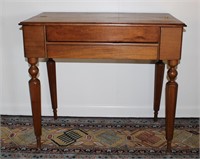 Antique solid mahogany spinet desk solid