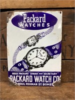 Original Packard Watches Enamel Sign