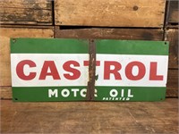 Original Castrol Motor Oil Enamel Sign