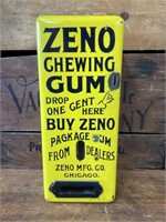 Early Original Zeno Chewing Gum Coin-Op Machine
