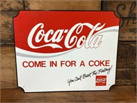 Quality Reproduction Coca Cola Enamel Sign