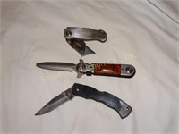 3 Knives- Husky box cutter, MTech USA locking