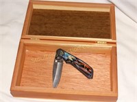 Wildlife Collection 2" blade Knife w/cedar box 4