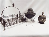 Fountain, Décor, Metal Basket (3)