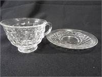 Fostoria Cups, Saucers (10 each)