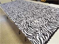 Zebra Print Cover, 100" x 86"