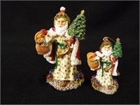 International Santa Claus Figures, in box (2)