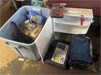 Tote Of Tools, First  Aid Metal Box, Misc.
