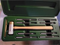Weaver Gun Punch Set W/ Palmer Brass Hammer