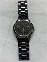 Skagen Charcoal Dial Stainless Steel Ladies Watch